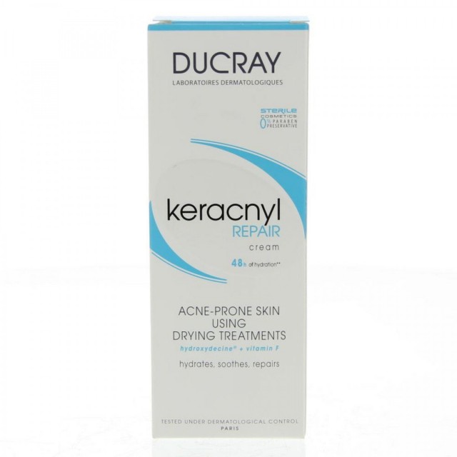 DUCRAY - Keracnyl Repair Cream Καταπραϋντική Ενυδατική Κρέμα Προσώπου Για Την Ακνεϊκή Επιδερμίδα 50ml