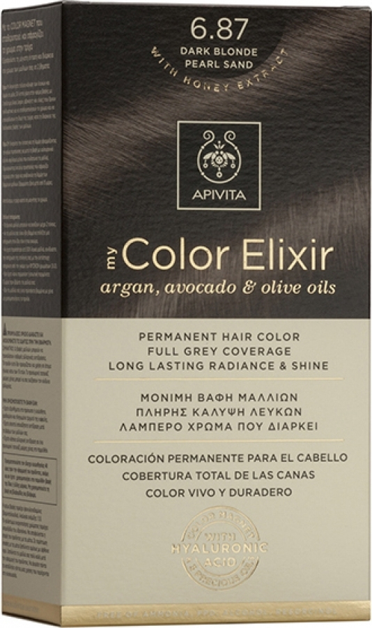 APIVITA - My Color Elixir No6.87 Ξανθό Σκούρο - Περλέ Μπέζ 125ml