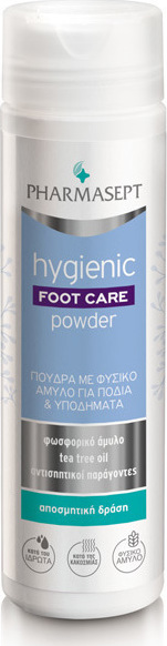 PHARMASEPT - Hygienic Foot Care Powder Πούδρα με Φυσικό Άμυλο για Πόδια & Υποδήματα με Αντιμυκητιακή Δράση 70gr