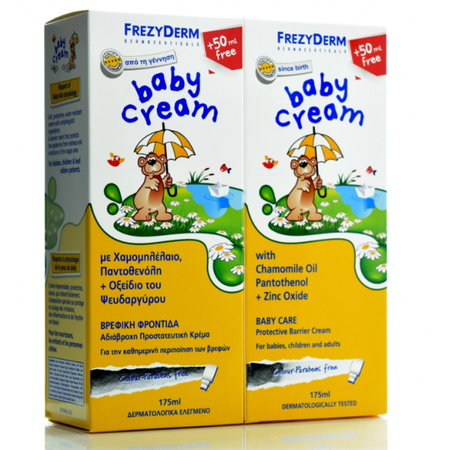 FREZYDERM - Promo  Baby Cream Απαλή, Προστατευτική Αδιάβροχη Κρέμα για την Αλλαγή της Πάνας 2x175ml