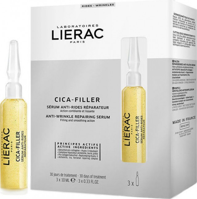 LIERAC - Cica Filler Serum Anti - Rides Αντιρυτιδικός Ορός Επανόρθωσης 3x10ml