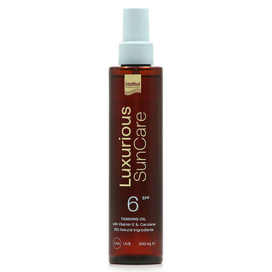 INTERMED - Luxurious SunCare Tanning Oil SPF6 Ξηρό Λάδι για Γρήγορο Μαύρισμα 200ml