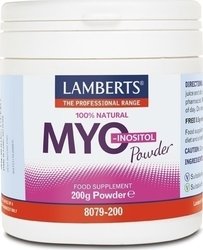 LAMBERTS - Myo Inositol Powder Συμπλήρωμα Μυοϊνοσιτόλης σε σκόνη, 200gr
