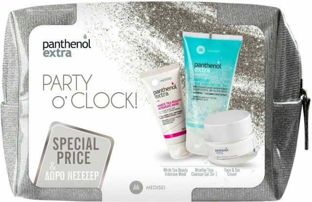 PANTHENOL EXTRA -  Promo Party Oclock -Αντιγηραντική Κρέμα Προσώπου 50ml, Μάσκα Προσώπου για Ενυδάτωση & Θρέψη & Gel Καθαρισμού Προσώπου 150ml