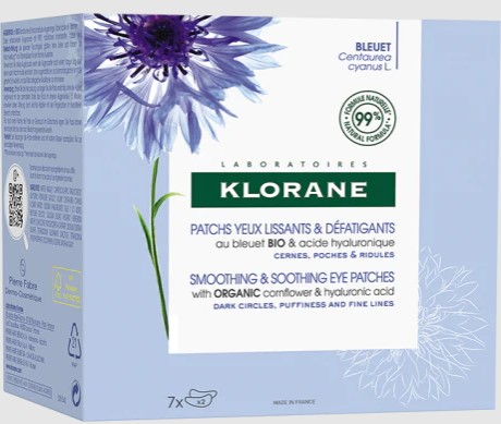 KLORANE - Smoothing & Soothing Eye Patches - Χαλαρωτικά Επιθέματα Λείανσης Ματιών 7 x 2τμχ