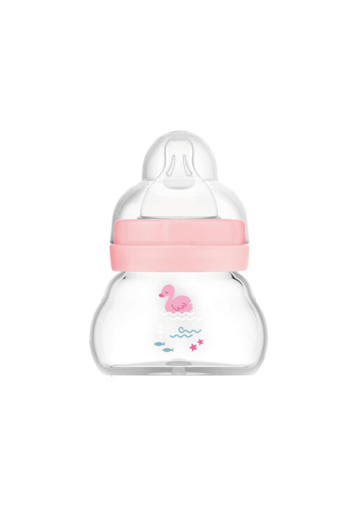 MAM - Feel Good Γυάλινο Μπιμπερό 0m+ Ροζ 170ml