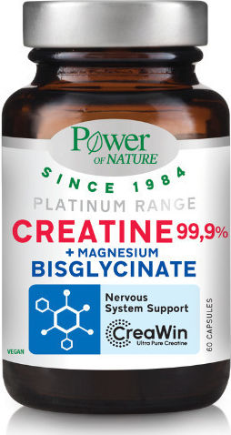 POWER HEALTH - Platinum Range Creatine 99.9% + Magnesium Bisglycinate 60caps
