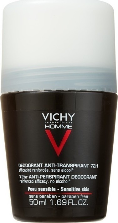 VICHY - Homme 72h Deodorant For Extreme Anti Perspirant Αποσμητικό Roll-on 50ml