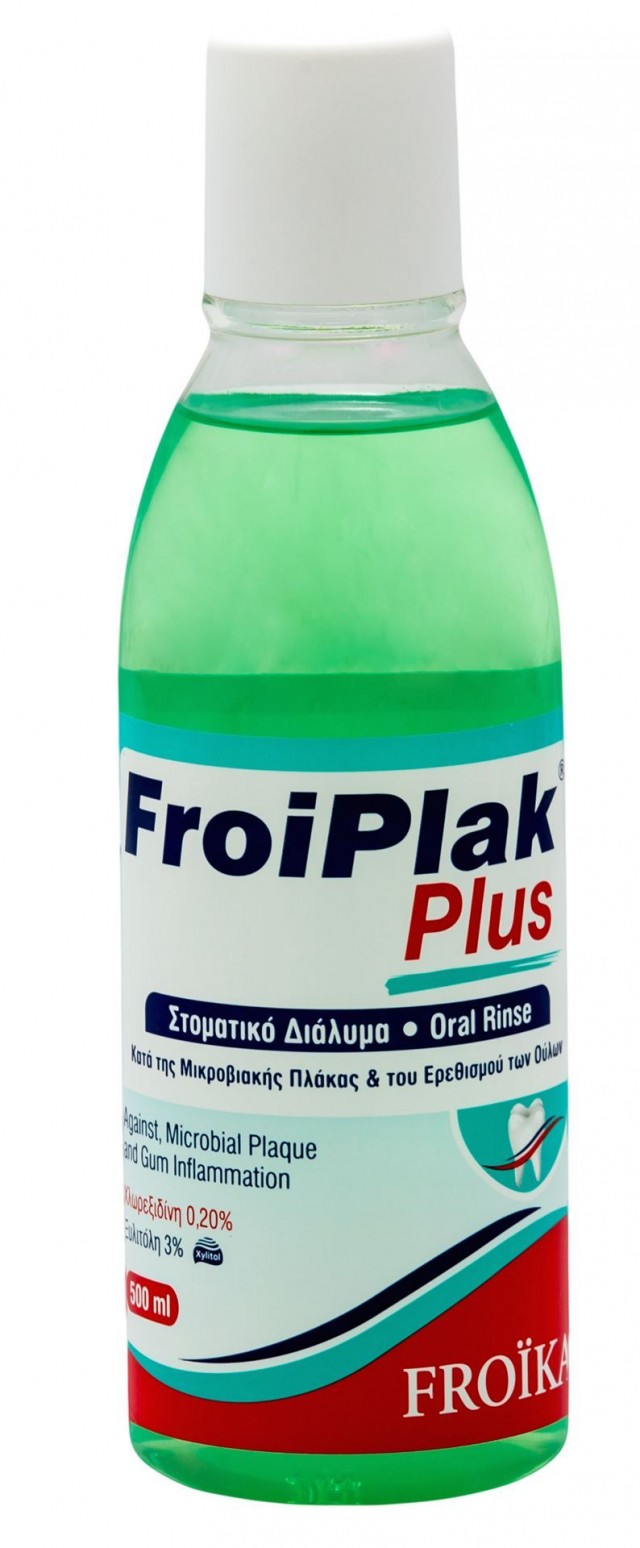 FROIKA - Froiplak Plus Mouthwash Στοματικό Διάλυμα κατά της Μικροβιακής Πλάκας και του Ερεθισμού των Ούλων 250ml