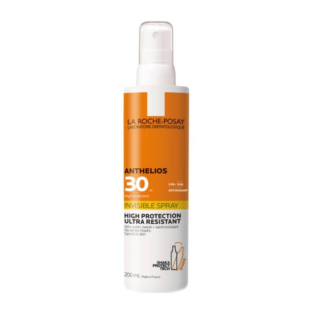 LA ROCHE POSAY - Anthelios Shaka Insivible SPF30 Αντηλιακό Spray Σώματος 200ml