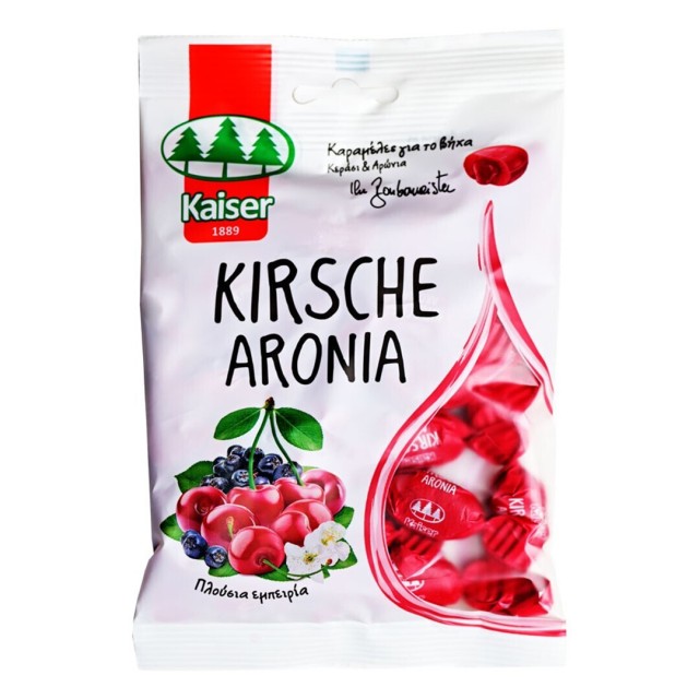 KAISER - Kirsche Aronia Καραμέλες με Κεράσι & Αρώνια χωρίς Γλουτένη Κεράσι 90gr