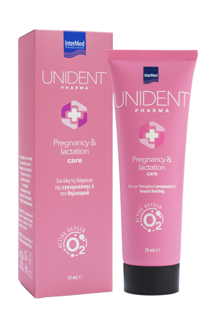 INTERMED - Unident Pharma Pregnancy & Lactation Care Οδοντόκρεμα για Όλη τη Διάρκεια της Εγκυμοσύνης και του Θηλασμού 75ml