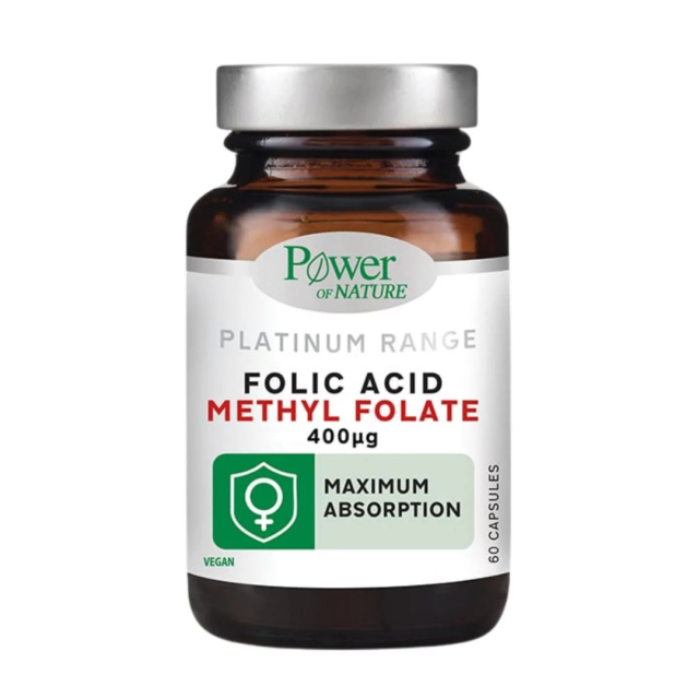 POWER HEALTH - Platinum Range Folic Acid 400mg - Συμπλήρωμα Διατροφής με Φολικό Οξύ 30caps