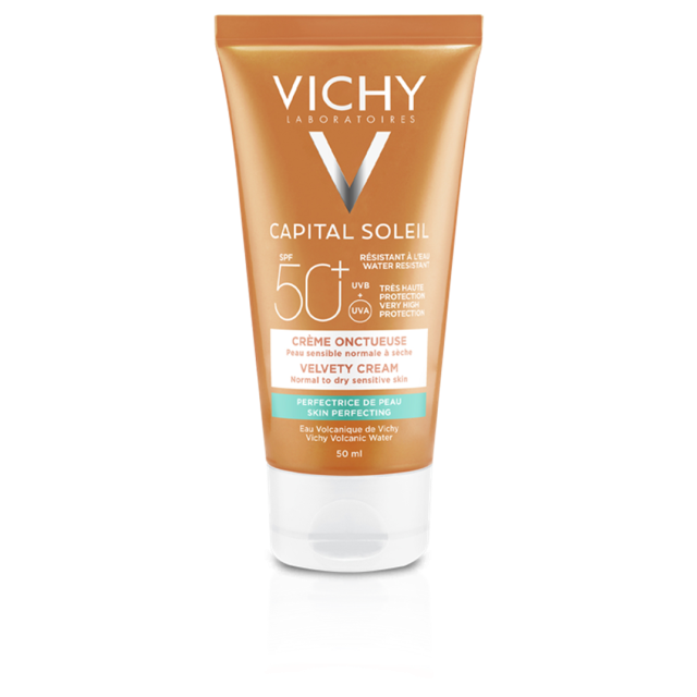 VICHY - Capital Soleil Velvety Cream SPF50+ Αντηλιακή Κρέμα Προσώπου Με Βελούδινη Υφή 50ml