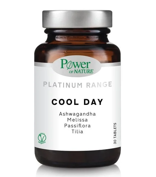 POWER HEALTH - Platinum Range Cool Day Συμπλήρωμα Διατροφής για τον Έλεγχο της Διάθεσης 30 Ταμπλέτες