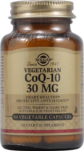SOLGAR -  Coenzyme Q-10 30mg Συμπλήρωμα Διατροφής Συνένζυμο Q-10 30 Φυτικές Κάψουλες