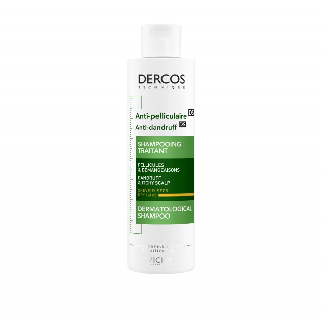 VICHY - Dercos Anti Dandruff Shampoo Dry Hair Αντιπιτυριδικό Σαμπουάν / Ξηρά Μαλλιά 200ml