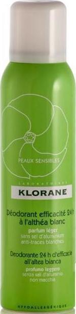 KLORANE - Deodorant Efficacite 24h Αποσμητικό Σπρέι 24ωρης Δράσης με Λευκή Αλθέα, 125ml
