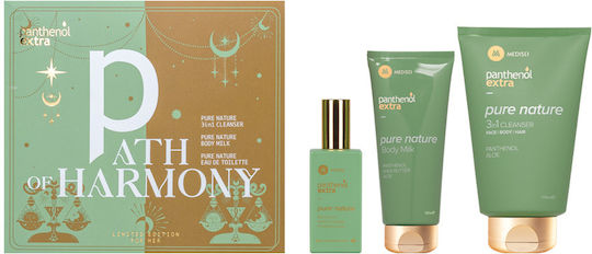 PANTHENOL EXTRA - Promo Path of Harmony - Pure Nature 3in1 Cleanser 200ml & Pure Nature Body Milk 100ml & Pure Nature Eau De Toilette 50ml