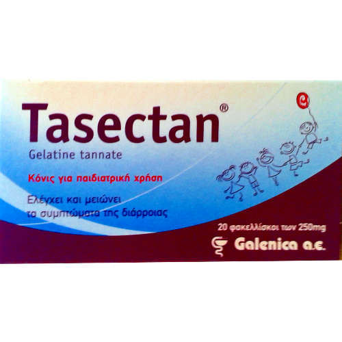 TASECTAN - 250mg για τον Έλεγχο & τη Μείωση των Συμπτωμάτων της Παιδικής Διάρροιας 20 φακελίσκοι