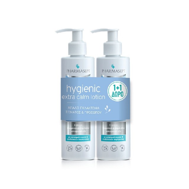 PHARMASEPT - Promo Hygienic Extra Calm Lotion Απαλό Γαλάκτωμα Σώματος & Προσώπου, 2 x 250ml