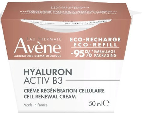AVENE - Hyaluron Activ B3 Refill Κρέμα Προσώπου με Υαλουρονικό Οξύ για Αντιγήρανση 50ml