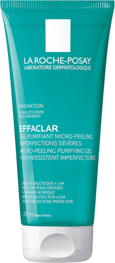 LA ROCHE POSAY -  Effaclar Μιcro Peeling Purifying Αφρώδες Gel Καθαρισμού Προσώπου 200ml