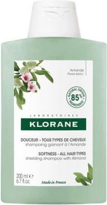 KLORANE - Softness Shielding with Almond Σαμπουάν Λείανσης για Όλους τους Τύπους Μαλλιών με Αμύγδαλο 200ml