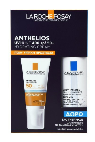 LA ROCHE POSAY - Promo Anthelios Uvmune 400 Αντηλιακή Ενυδατική Κρέμα SPF50+ 50ml & Δώρο Ιαματικό Νερό 50ml