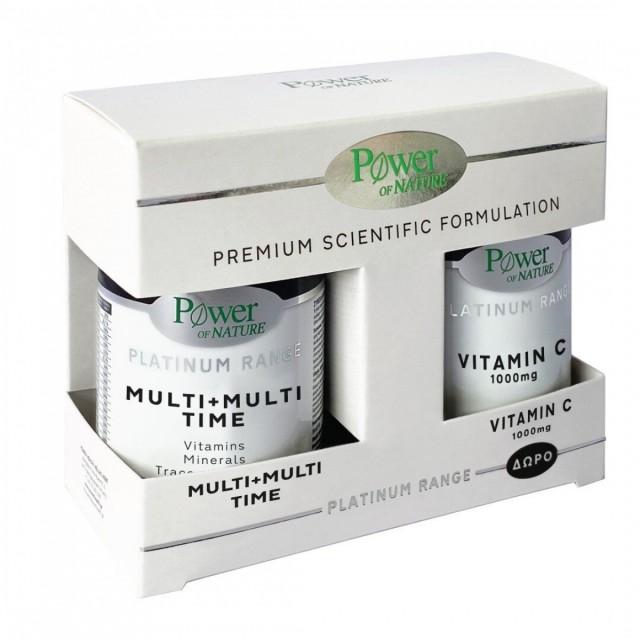 POWER HEALTH - Promo Classics Platinum Range Multi+Multi Time 30 Ταμπλέτες - Vitamin C 1000mg 20 Ταμπλέτες