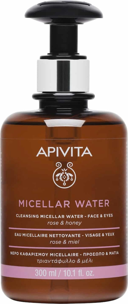 APIVITA - Micellar Water Νερό Καθαρισμού Τριαντάφυλλο - Μέλι 300ml
