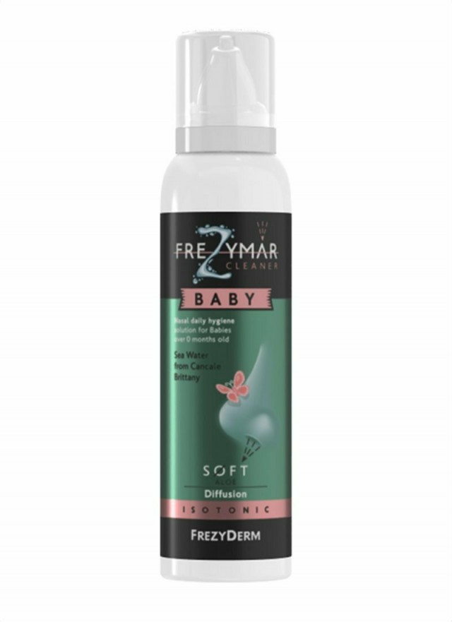 FREZYDERM - Frezymar Cleaner Baby Isotonic Ρινικό Διάλυμα Καθημερινής Υγιεινής Για Βρέφη 0+ με Θαλασσινό Νερό 120ml