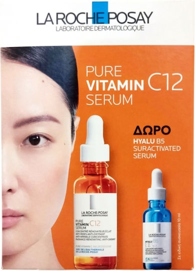 LA ROCHE POSAY - Promo Pure Vitamin C12 Serum 30ml & Δώρο Hyalu B5 Suractivated Serum 10ml