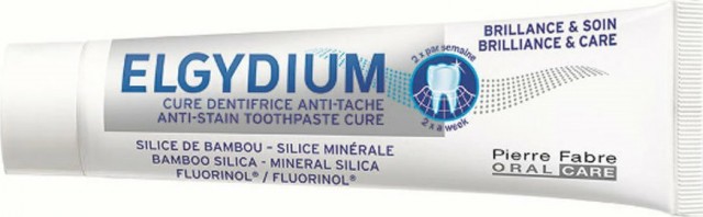 ELGYDIUM - Brilliance & Care Toothpaste Λευκαντική Οδοντόπαστα Κατά των Λεκέδων στα Δόντια 30ml