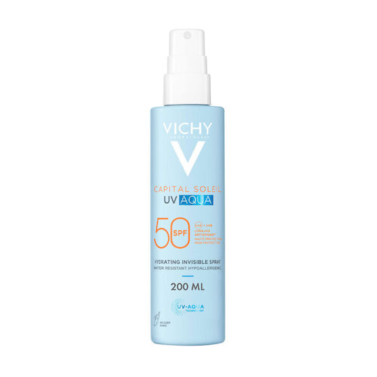 VICHY - Capital Soleil UV Aqua SPF50 - Αντηλιακό Ενυδατικό Γαλάκτωμα Σώματος σε Spray 200ml