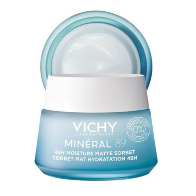 VICHY - Mineral 89 Matte Sorbet Light -48ωρη Κρέμα - Gel Ενυδάτωσης για τη Λιπαρή Επιδερμίδα 50ml