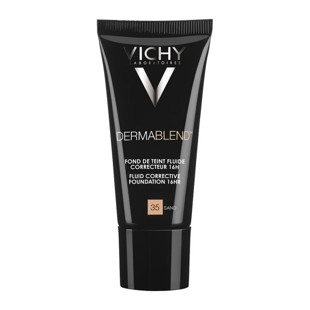 VICHY - Dermablend Fluid 35 Sand Διορθωτικό Υγρό Make-up Υψηλής Κάλυψης SPF35 30ml