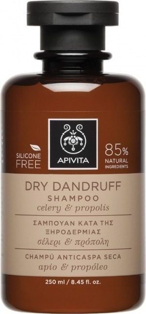 APIVITA - Dry Dandruff Shampoo Σαμπουάν Κατά Της Ξηροδερμίας Με Σέλερι & Πρόπολη, 250ml