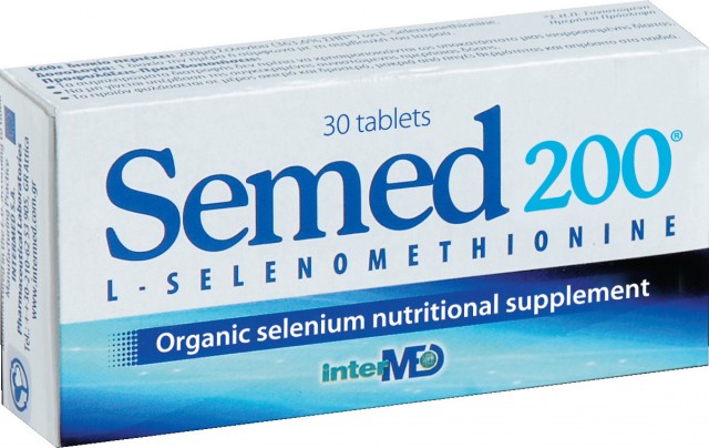 INTERMED - Semed 200mg Αντιοξειδωτικό Συμπλήρωμα Οργανικού Σεληνίου 30 Δισκία