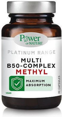 POWER HEALTH - Platinum Range Multi B50 - Complex Methyl - Συμπλήρωμα Διατροφής για Ενέργεια & Ενίσχυση του Νευρικού Συστήματος 30caps