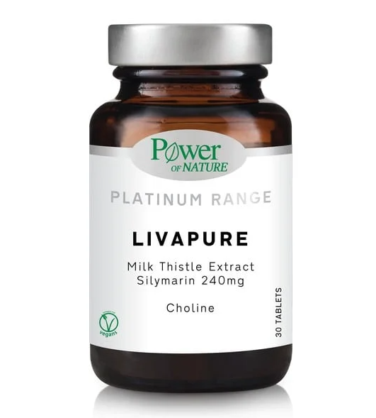 POWER HEALTH - Platinum Range Livapure Για Την Προστασία Του Ύπατος 30 Δισκία