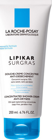 LA ROCHE POSAY - Lipikar Surgras Απαλό Καθαριστικό Για Πρόσωπο - Σώμα 200ml