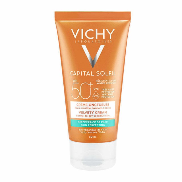 VICHY - Capital Soleil Velvety Cream SPF50+ Αντηλιακή Κρέμα Προσώπου Με Βελούδινη Υφή 50ml