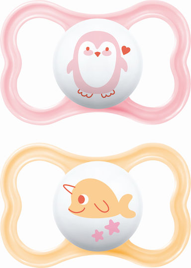 MAM - Ορθοδοντικές Πιπίλες Σιλικόνης Air για 16+ μηνών 275SG Ροζ 2τμχ