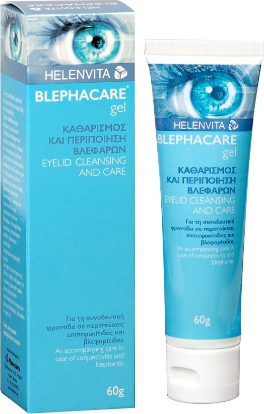 HELENVITA - Blephacare Gel Οφθαλμικό Τζελ για την Καθημερινή Περιποίηση & Υγιεινή των Βλεφάρων, 60 gr