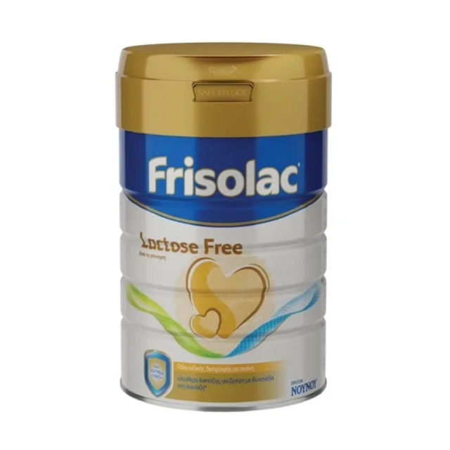 FRISOLAC - Lactose Free Γάλα Ειδικής Διατροφής Ελεύθερο Λακτόζης, από τη Γέννηση, 400 gr