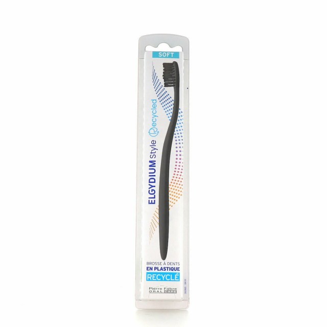 ELGYDIUM -  Style Recycled Toothbrush Soft Χειροκίνητη Οδοντόβουρτσα Κατασκευασμένη Από Ανακυκλώσιμα Υλικά 1 τμχ