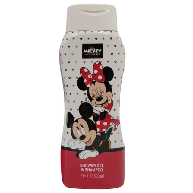 DISNEY - Air Val Mickey & Minnie Shower Gel & Shampoo 2in1 Σαμπουάν & Αφρόλουτρο 500ml