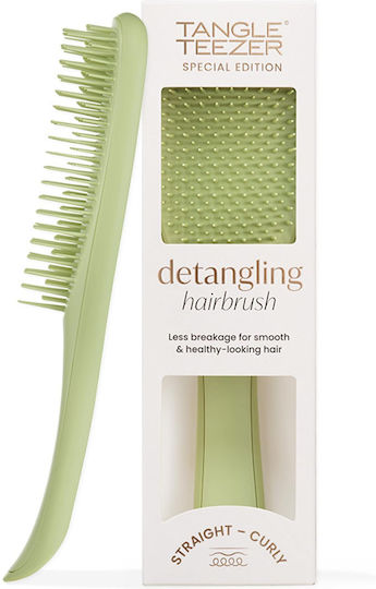 TANGLE TEEZER - Special Edition The Ultimate Detangler Straight - Curly Βούρτσα Μαλλιών για Ξεμπέρδεμα για Ίσια - Σγουρά Μαλλιά Olive Green Πράσινη 1τμχ