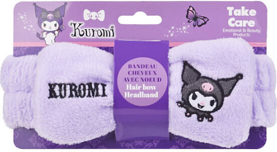 TAKE CARE - Kuromi Κορδέλα Μαλλιών για Μακιγιάζ & Περιποίηση Μωβ 1τμχ